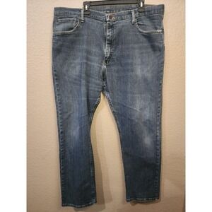 Wrangler Premium Quality Jeans Mens Sz. 44 x 30 Cotton Blend Blue Denim Straight